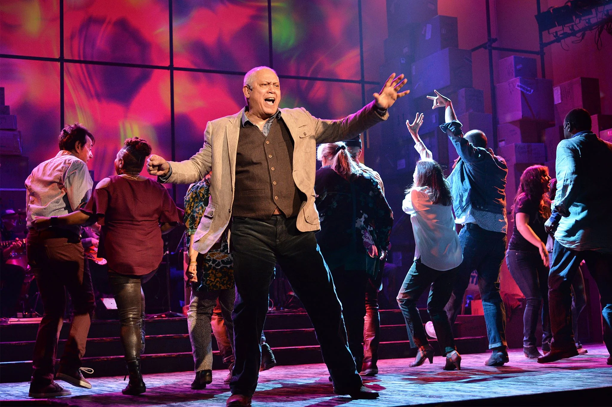 Pictured above: Larry Marshall and the asses of the amazing cast of Hair: Retrospection