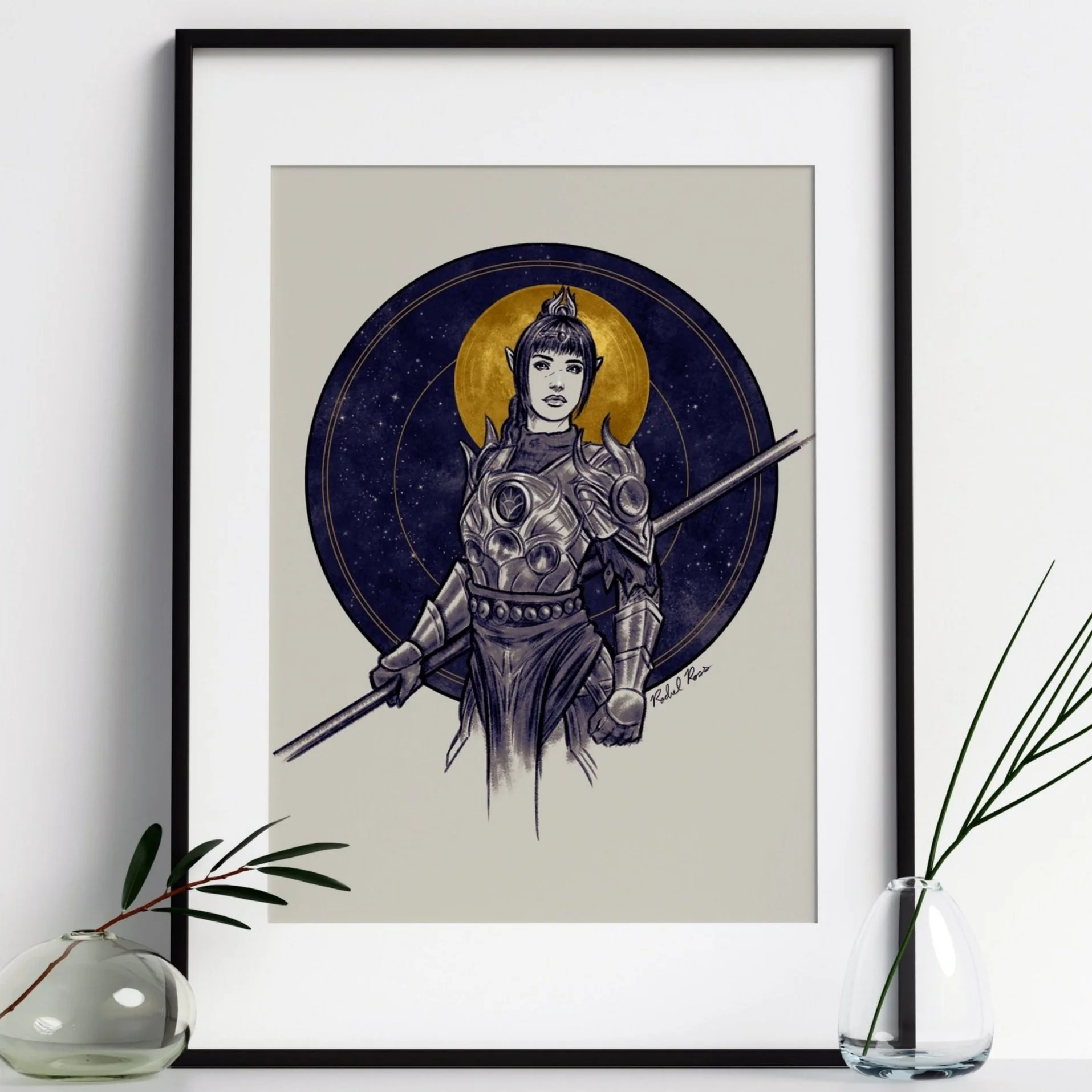 Moon Cleric Art Print