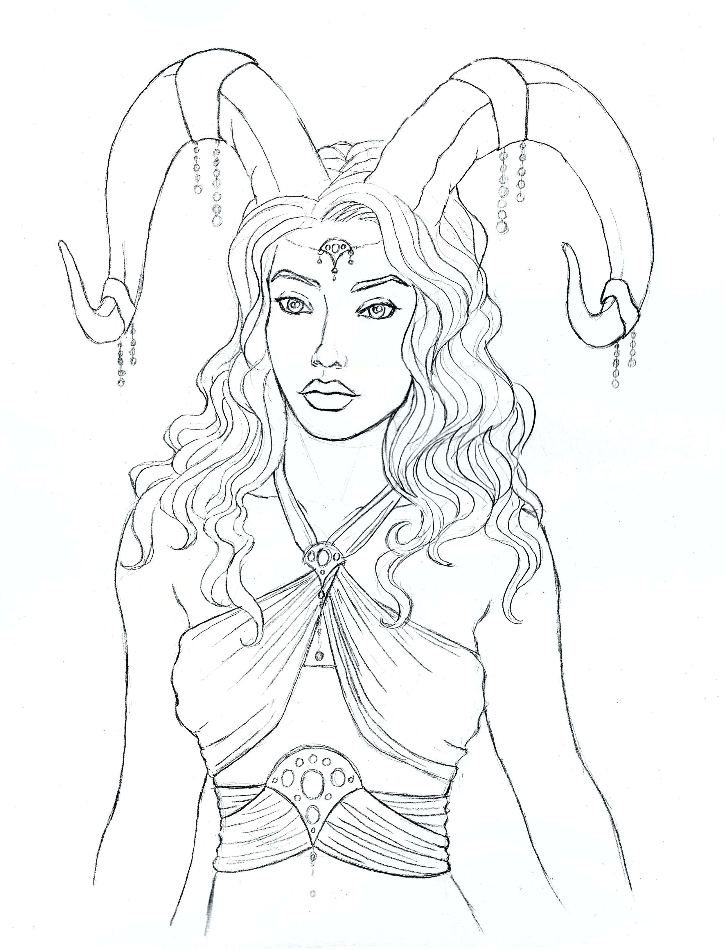 Featured image of post How To Draw A Female Tiefling A personal illustration just for the fun of drawing a tiefling hope you like
