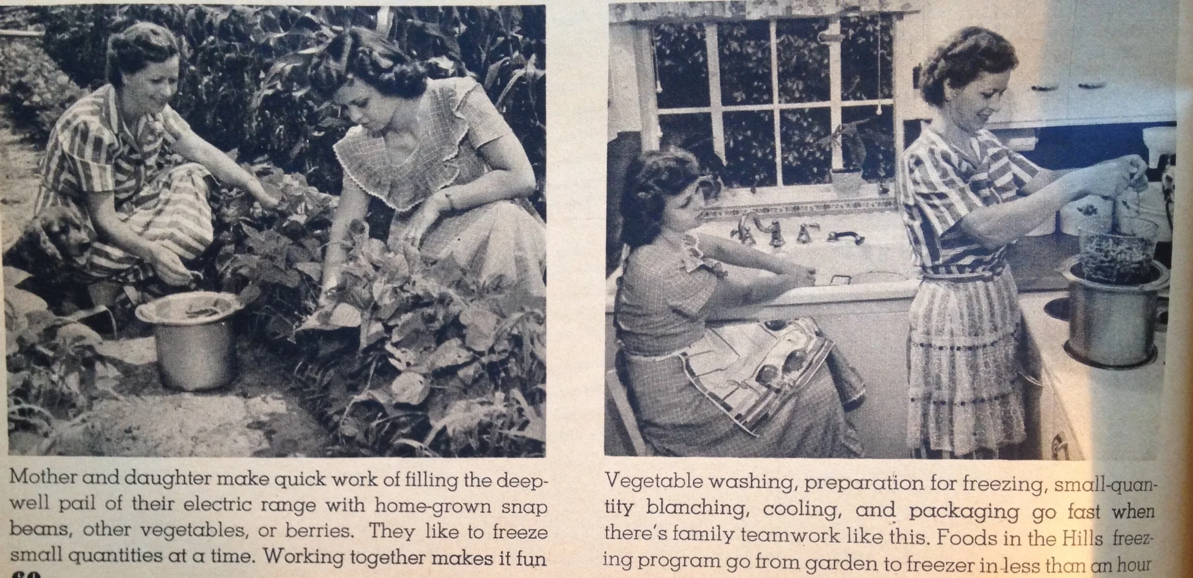 Definitely not having fun on the right, there. From the October 1949 Family Circle. 
