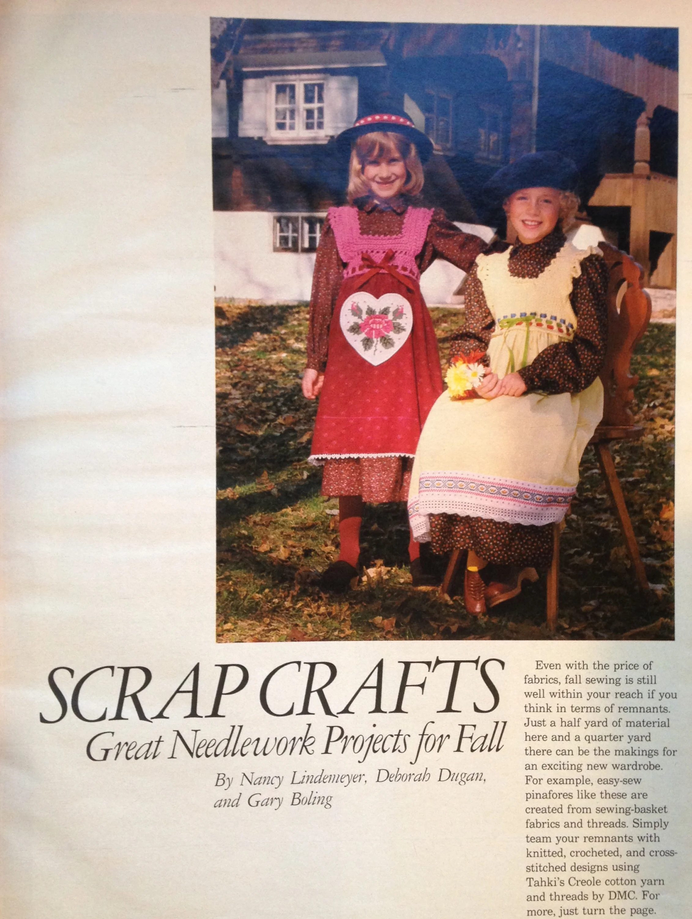 These days they're working on the Hilary Clinton campaign. From a pictorial in the October 1983 Better Homes and Gardens. 