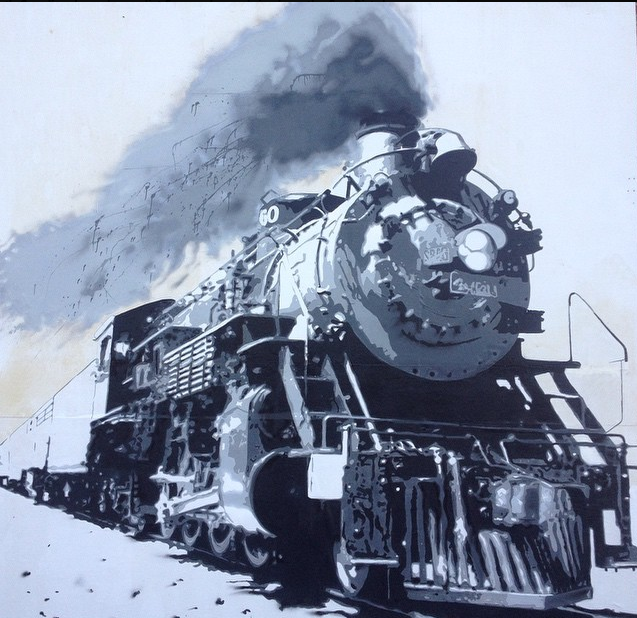 Train on Haywood Road in West Asheville