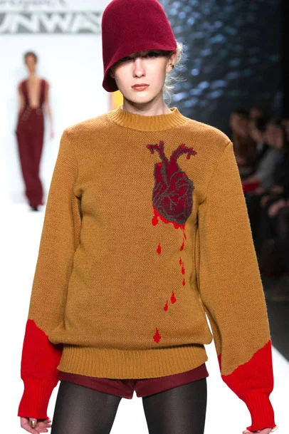 bleeding heart sweater
