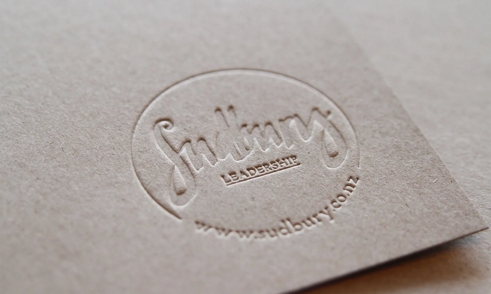 Sudbury Folders, embossed logo