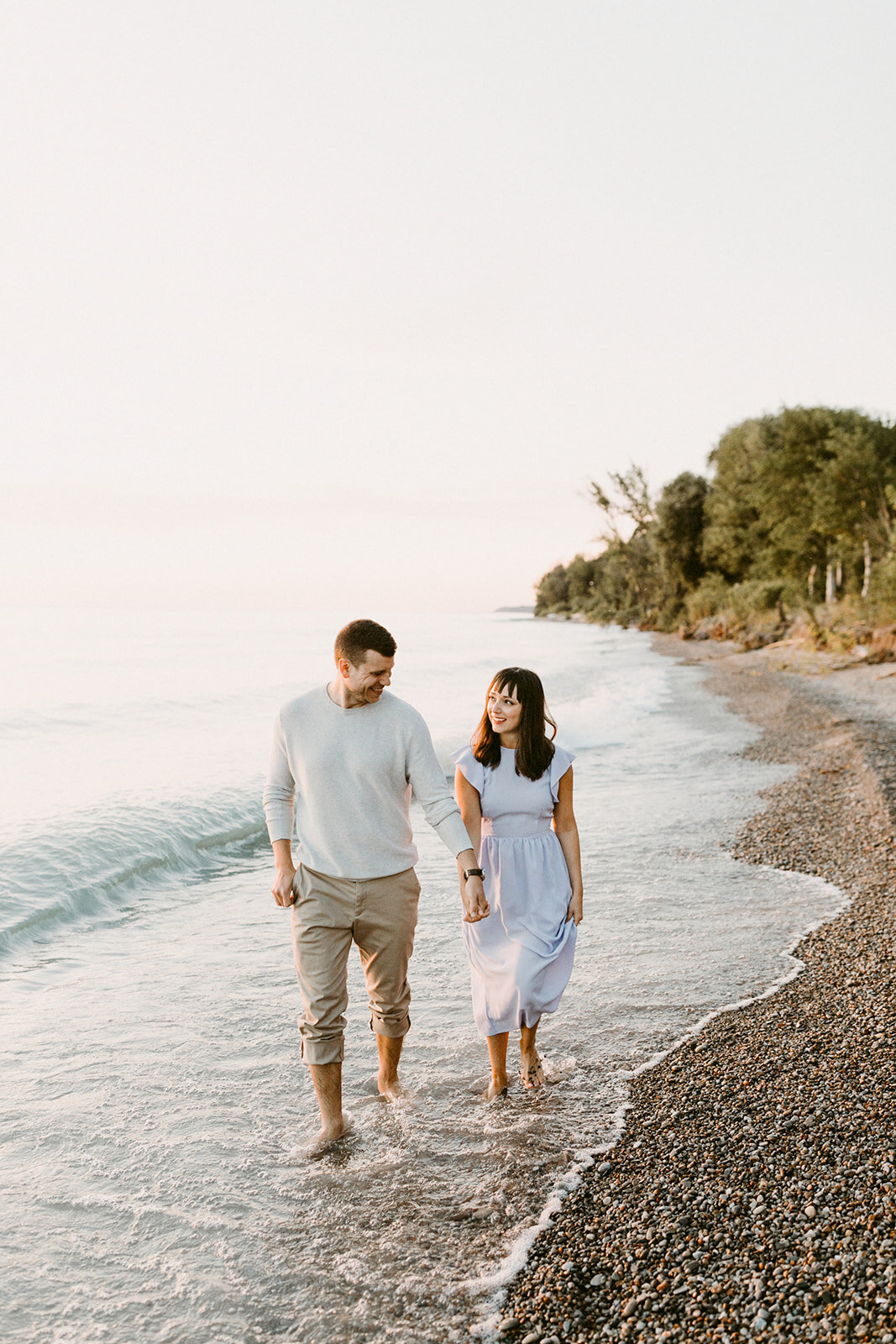 Beach Engagement in Port Albert, Ontario