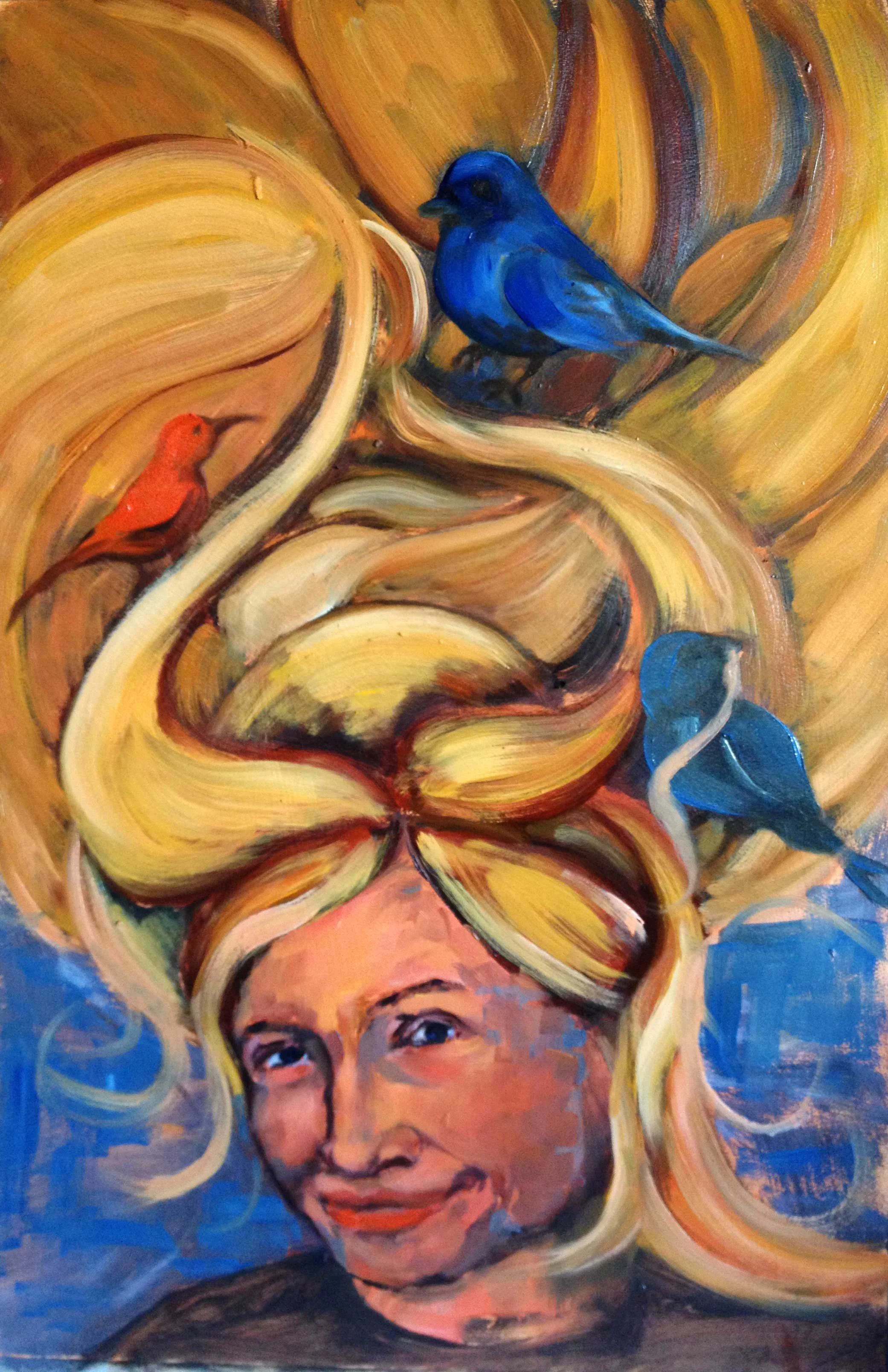 Lilly with Birds
