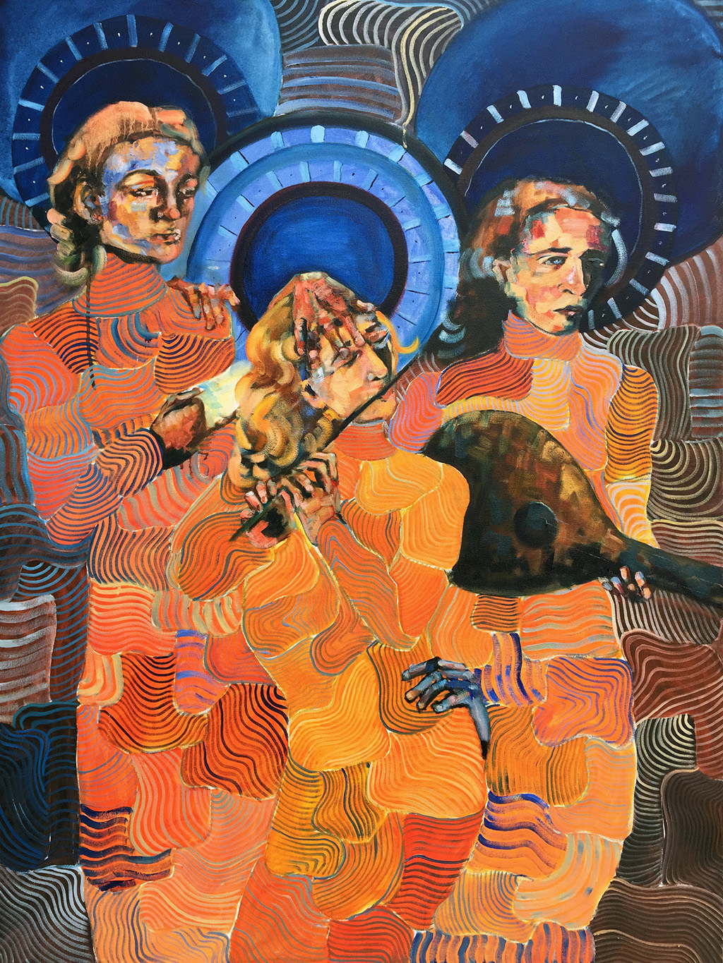 Faultlines of a Saint: Six Hands, After Patinir