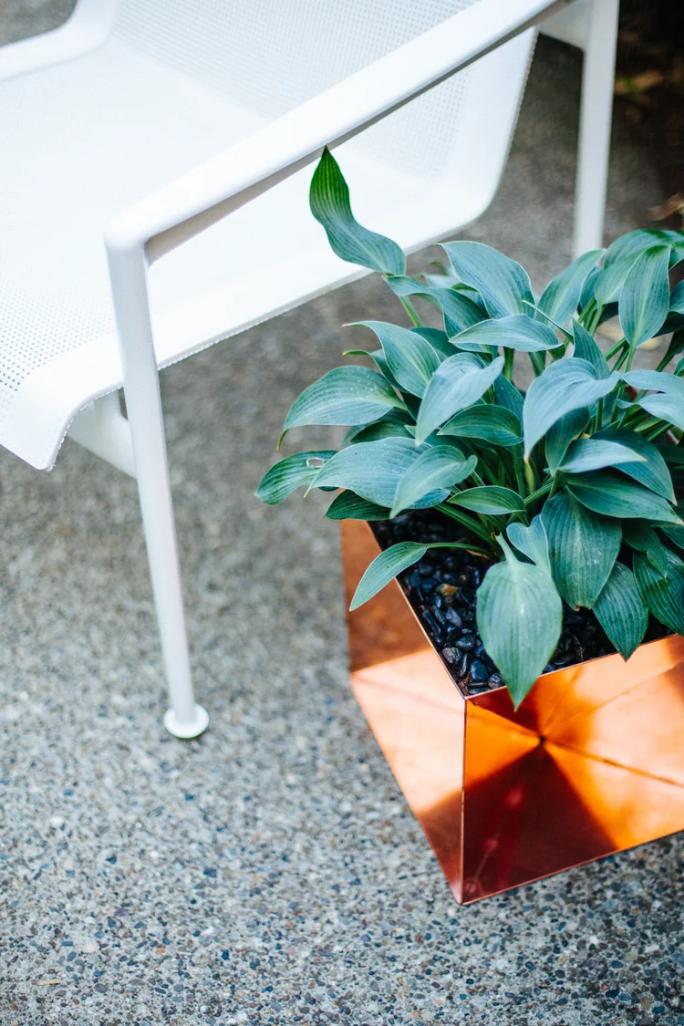 Origami Planter - Copper  Trey Jones Studio