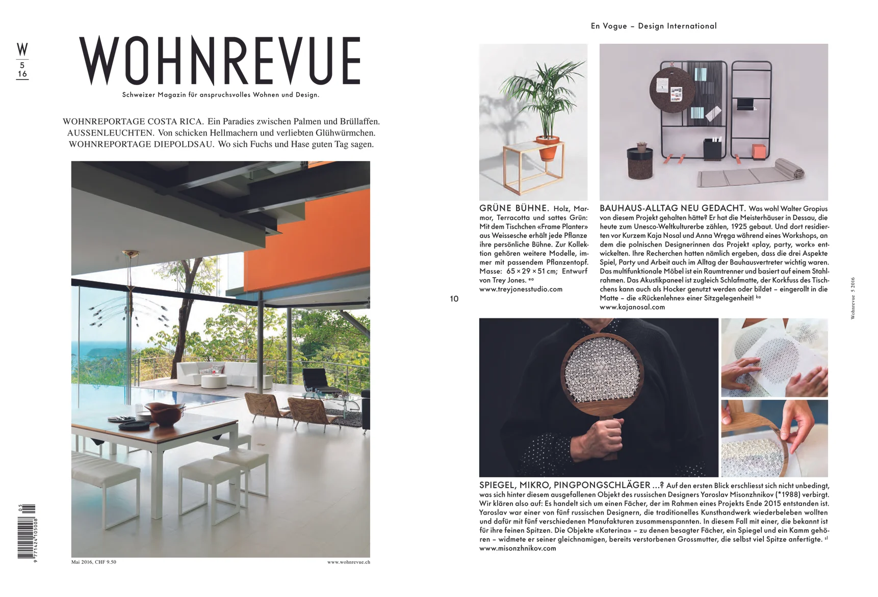 Wohnrevue / Belgian Design Magazine 
