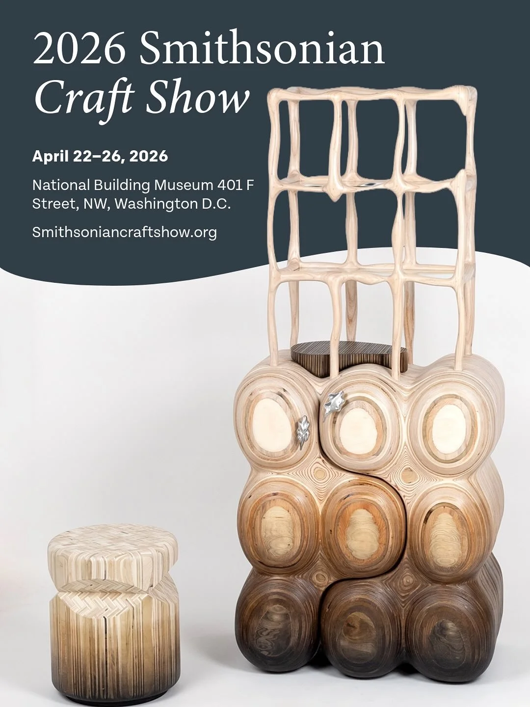 The Smithsonian Craft Show opens today! Come visit us at the National Building Museum. We have lots of fun new works and the whole show is full of incredibly talented craftspeople and artists. 
@smithsoniancraftshowsswc