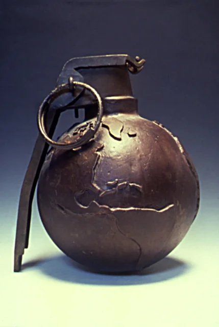 "Apparatus No.2-Genocide" bronze 12"x 12"x 15" (1999)