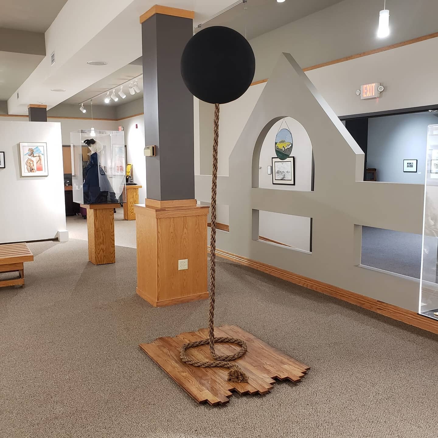 "Escape" & "2020"
@Dienes cultural center in Russell KS till July 30th...
#ball #rope #culturehustle #black3point0 #black3 #toiletpaper #tp #sculpture #artwork #artshow #artforlife