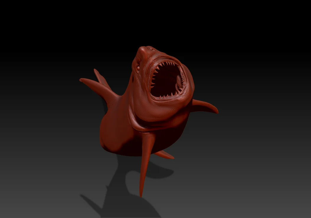 Shark Model In Progress Theodora Pajaczkowska