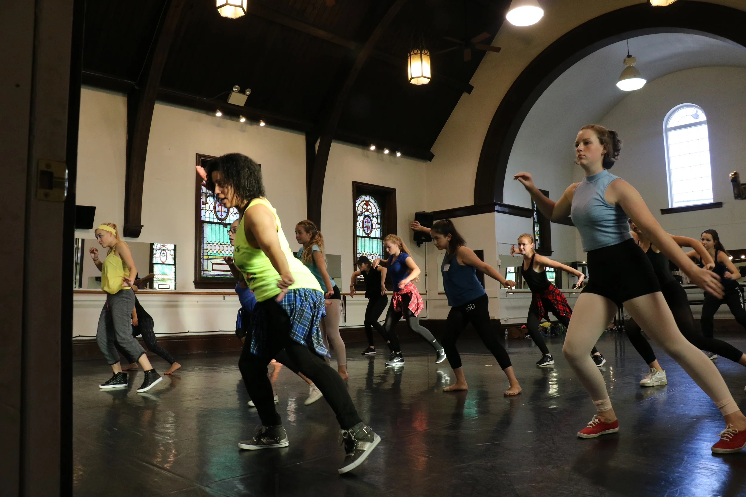 Kristen Murray teaching at 2015 Day of Dance for Cystic Fibrosis at Pennsylvania Regional Ballet