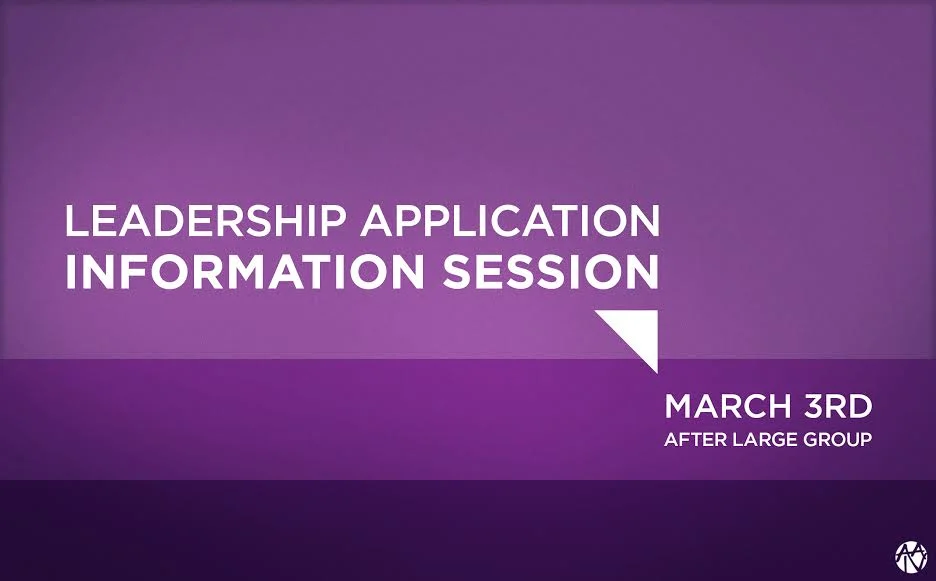 2015–2016 Small Group Leader Application