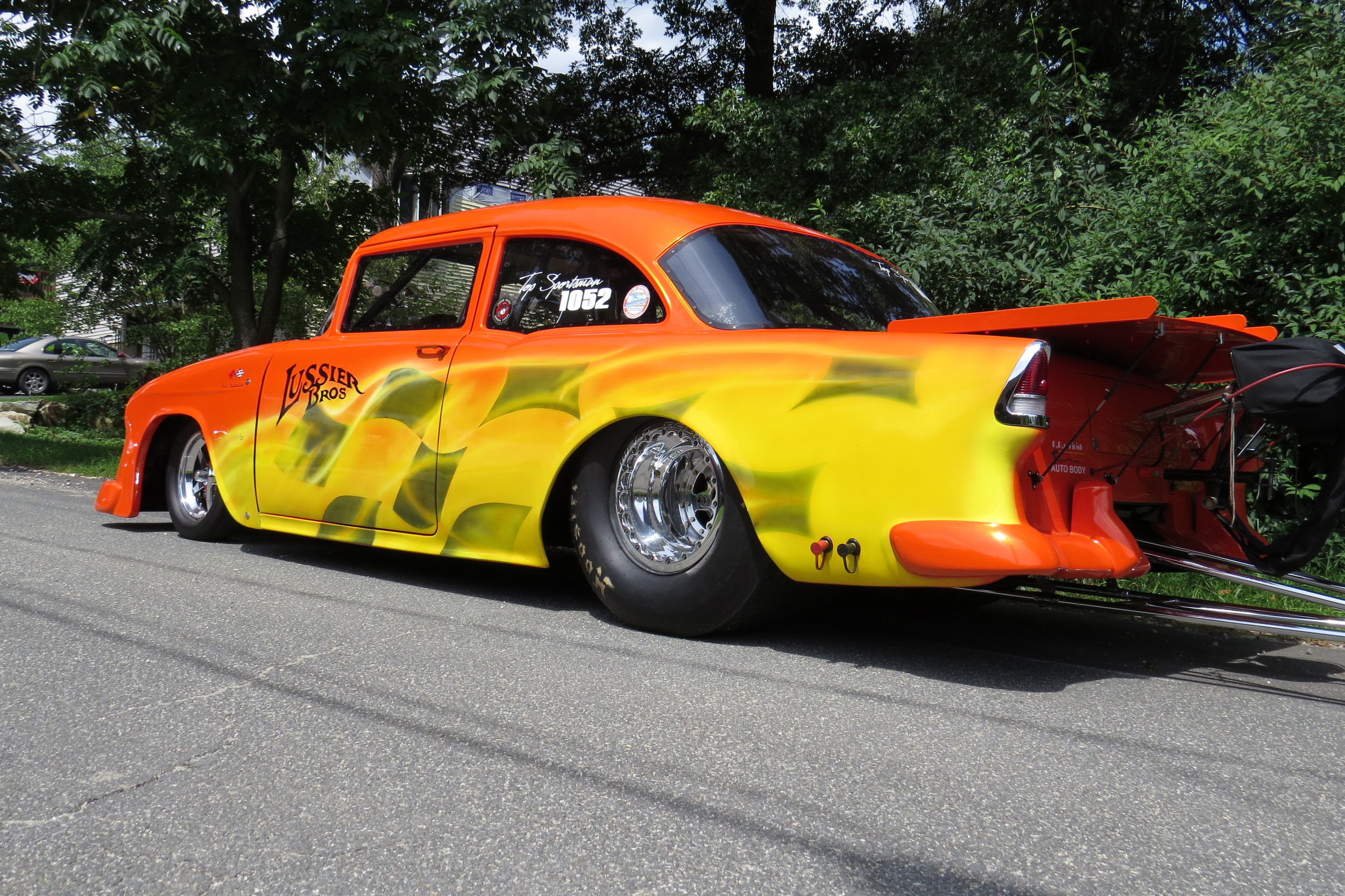  Lussier Bros '55 Chevy 210 Sedan: Rear View 