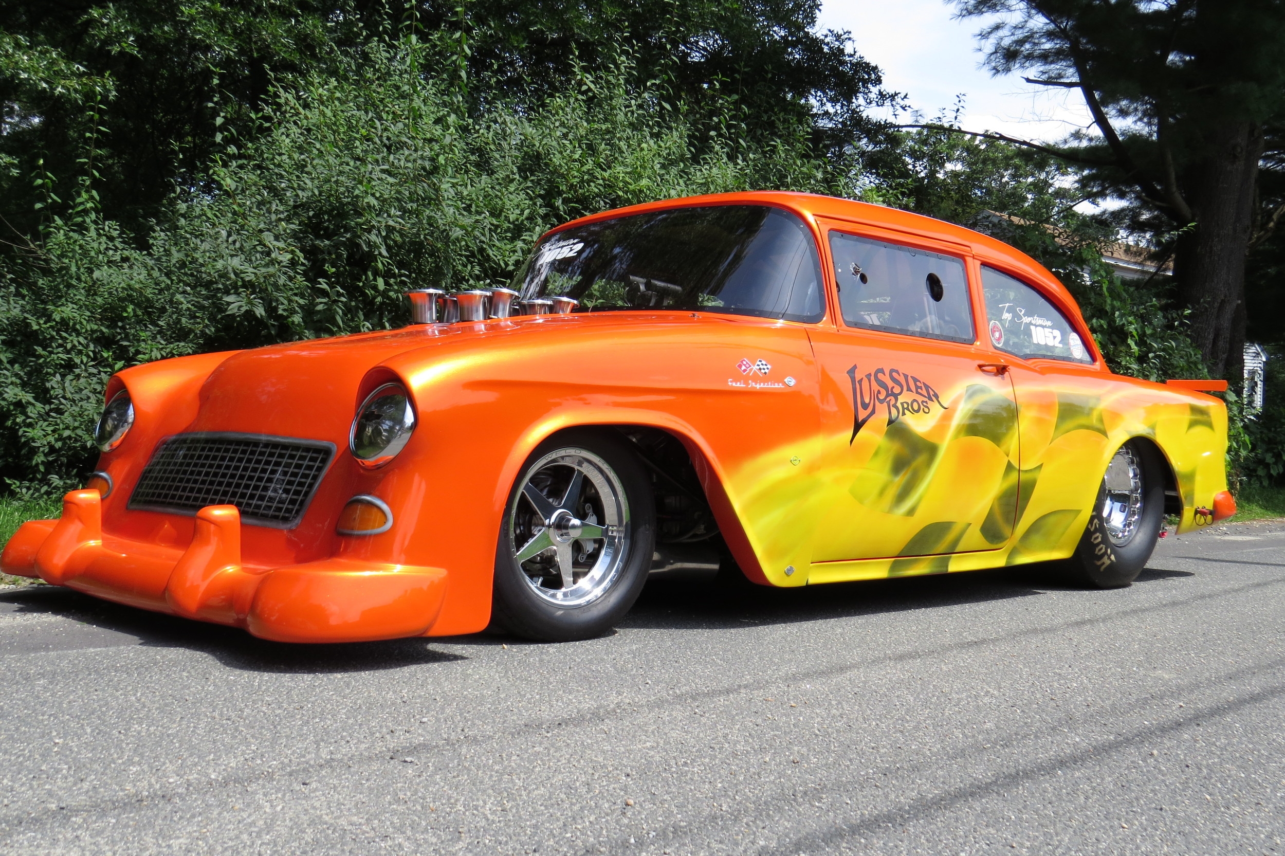  Lussier Bros '55 Chevy 210 Sedan: Front View 