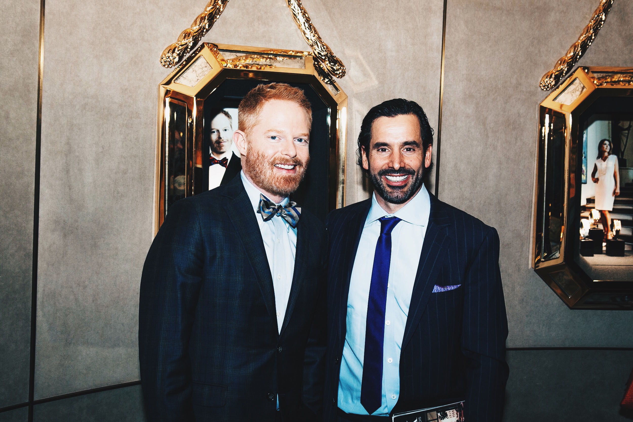 Jesse Tyler Ferguson with Publisher of Angeleno, Chris Gialanella