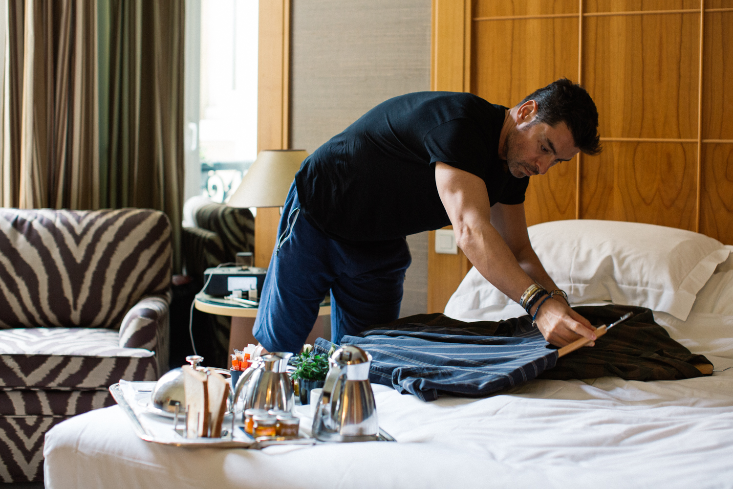 First things first, setting up the outfit of the day #OOTD.