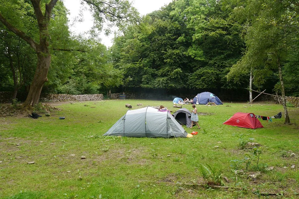 Wild camping at Hawes Villa