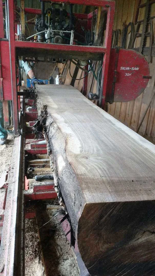 Lumber milling Saw milling Live Edge slabs walnut logs Greg Aultman.jpg