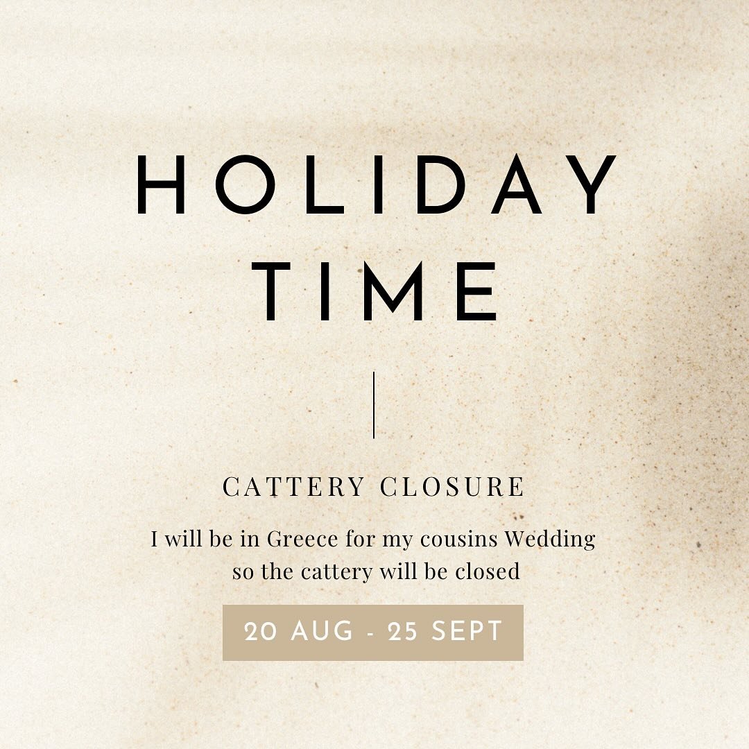 Cattery Rate Change &amp; Closure reminder