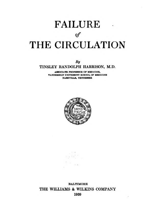 Failure of the Circulation - title page.JPG