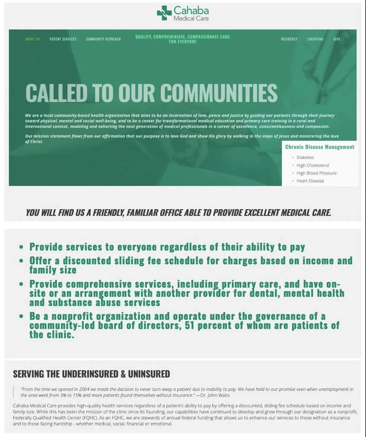    →  link to Cahaba Medical Care website    .  .  .   