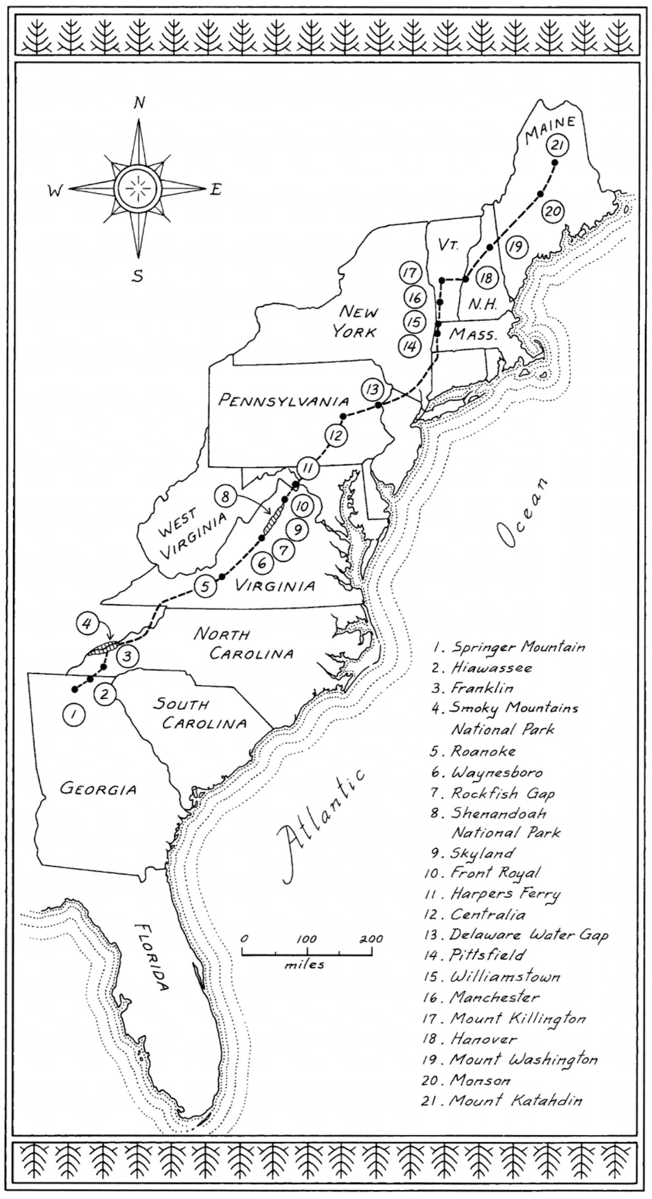  excerpt:     The official Appalachian Trail Guides, a set of eleven books each dealing with a particular state or section, variously give the length as 2,144 miles, 2,147 miles, 2,159 miles, and “more than 2,150 miles.”     