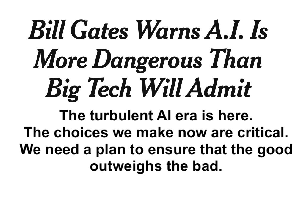    →  link to Bill Gates essay -  8/26/2026   