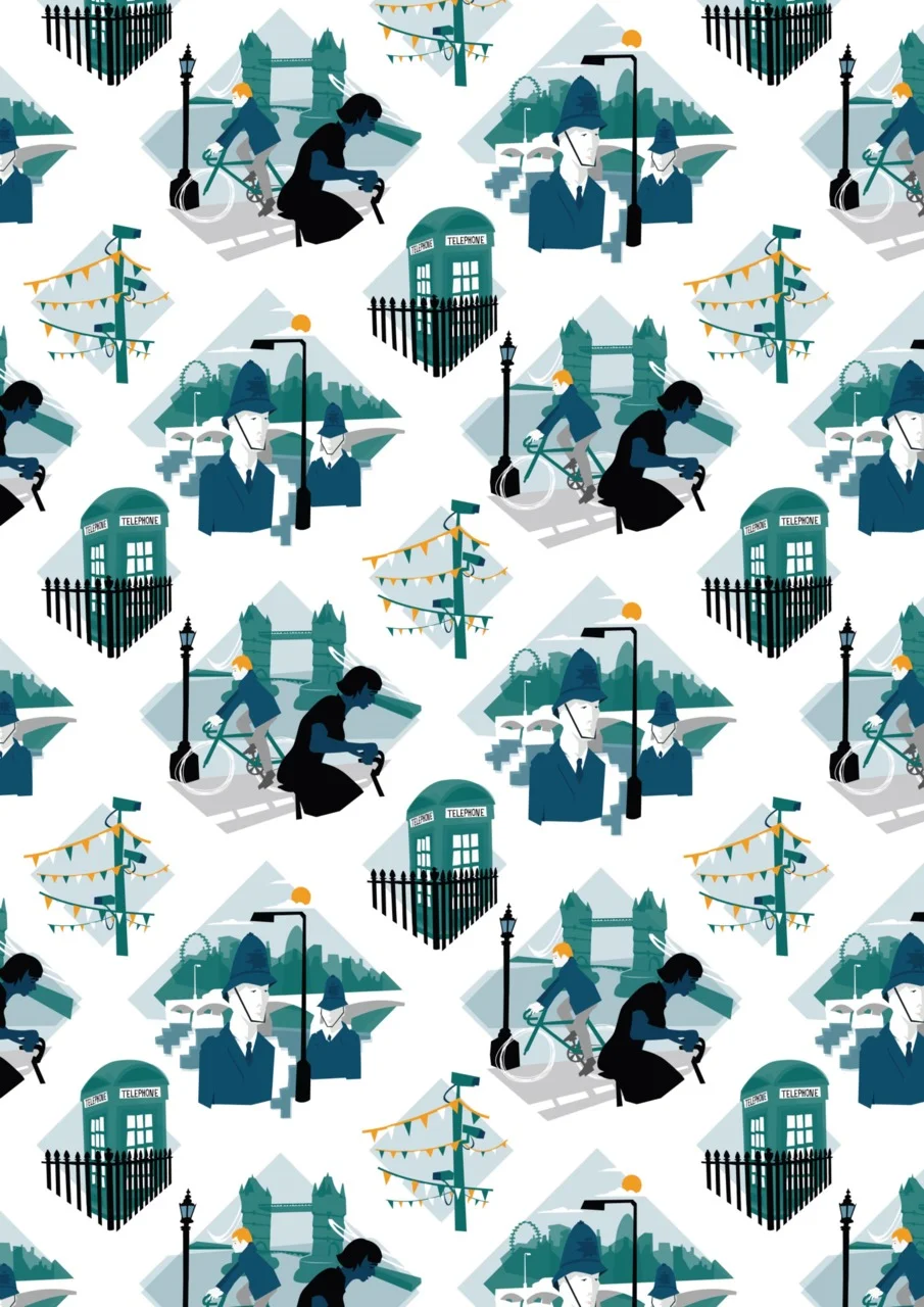 I’ve just sent my London pattern illustration off to be digitally printed on fabric. The design will be available at the Decorex International interior design festival as an upholstery fabric for furniture designed by Tercel Design.
Also comin…