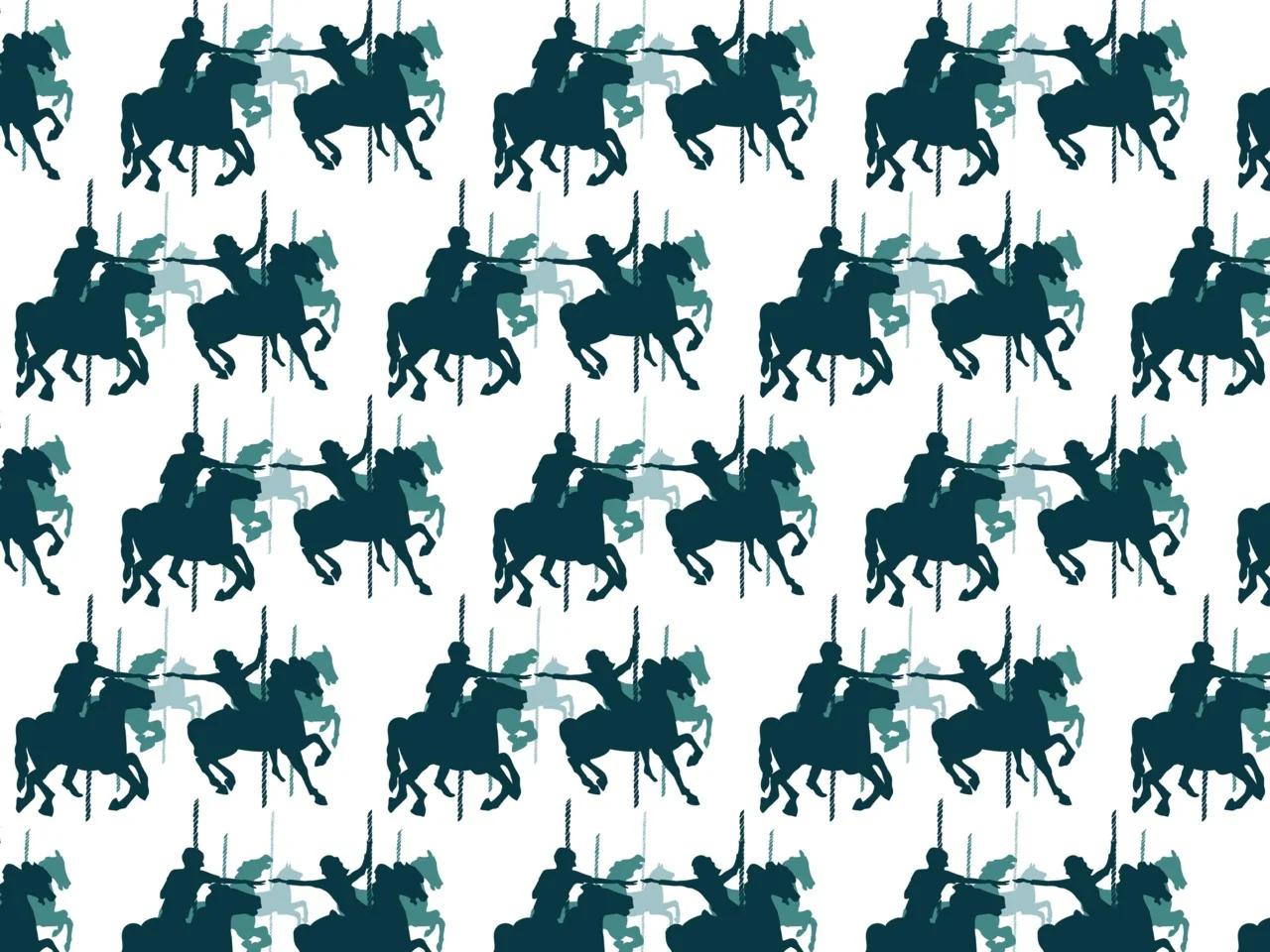 I’ve been dabbling in creating patterns. This one is based on my 'wild horses couldn't tear us apart' screen print design.