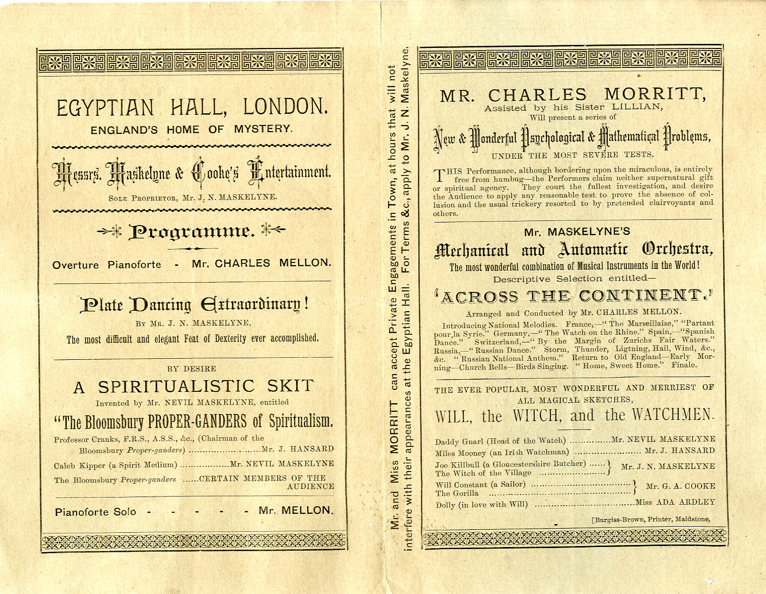 John Nevil Maskelyne and spiritualism