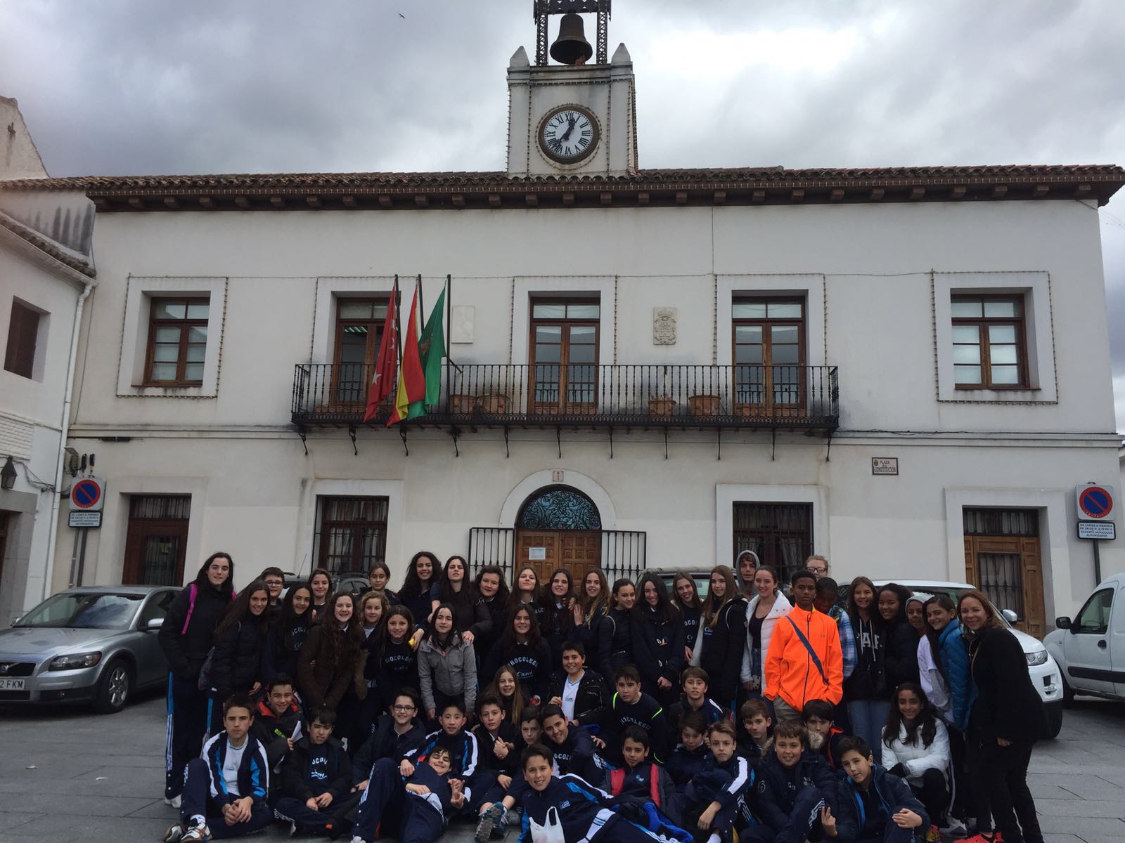The center of Villaviciosa de Odon