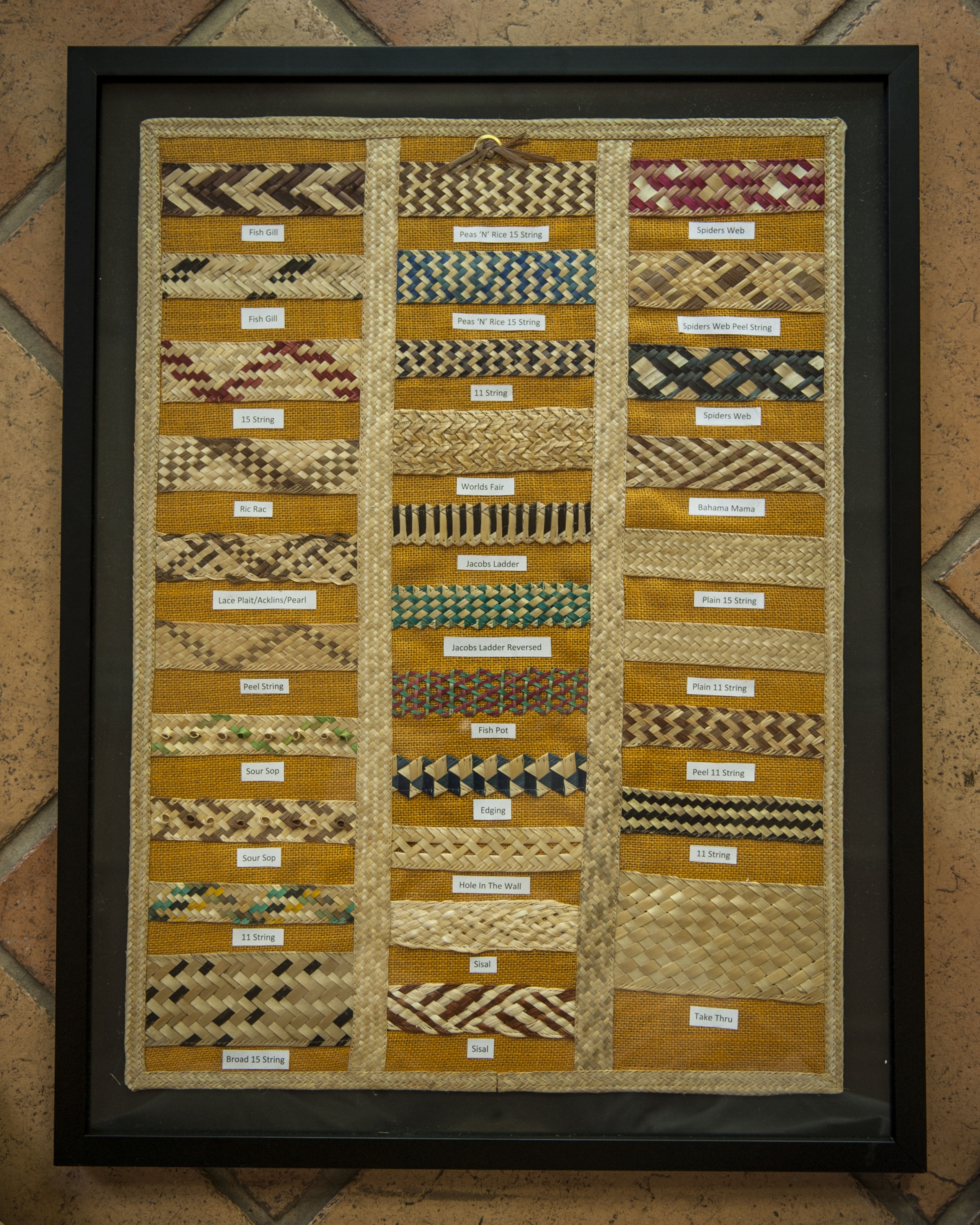 An example of some of the many creative and beautiful Bahamian straw weaves
