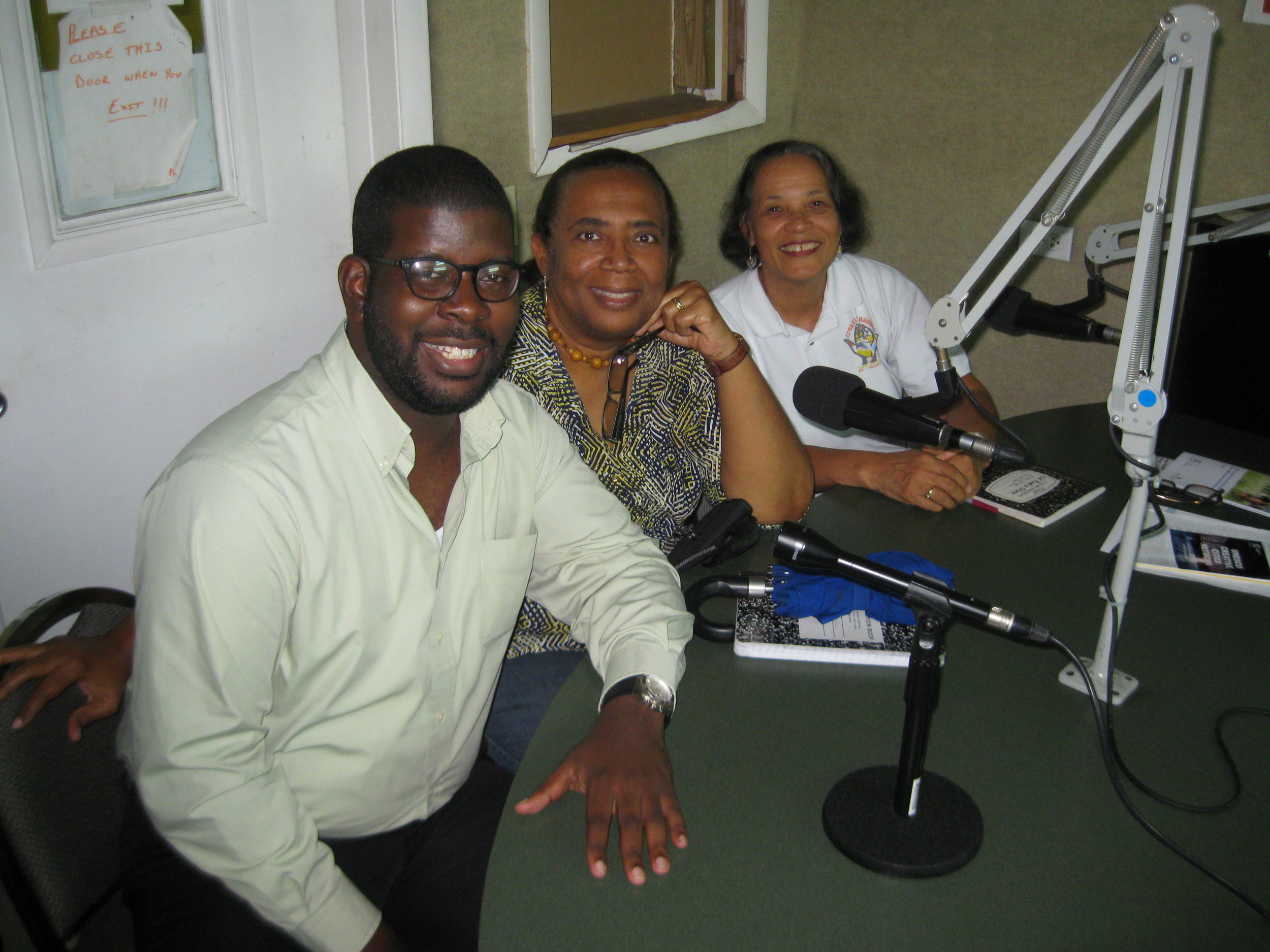CN Mayor, Gevon Moss of the Downtown Nassau Partnership joins Patti and Pam at the Island FM 102.9 Radio Station to talk about their trip to Ö stersund, Sweden for the UNESCO Creative Cities Network's Xth Annual Meeting