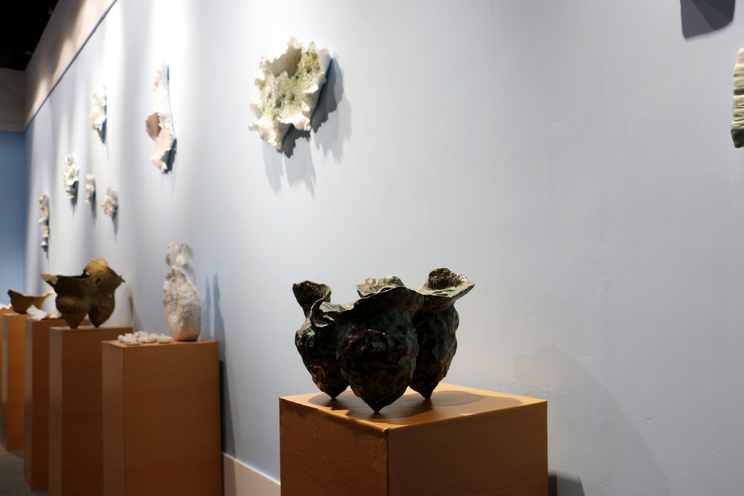 Works on display in The Bahamas' booth at the International Ceramics Fair.jpg
