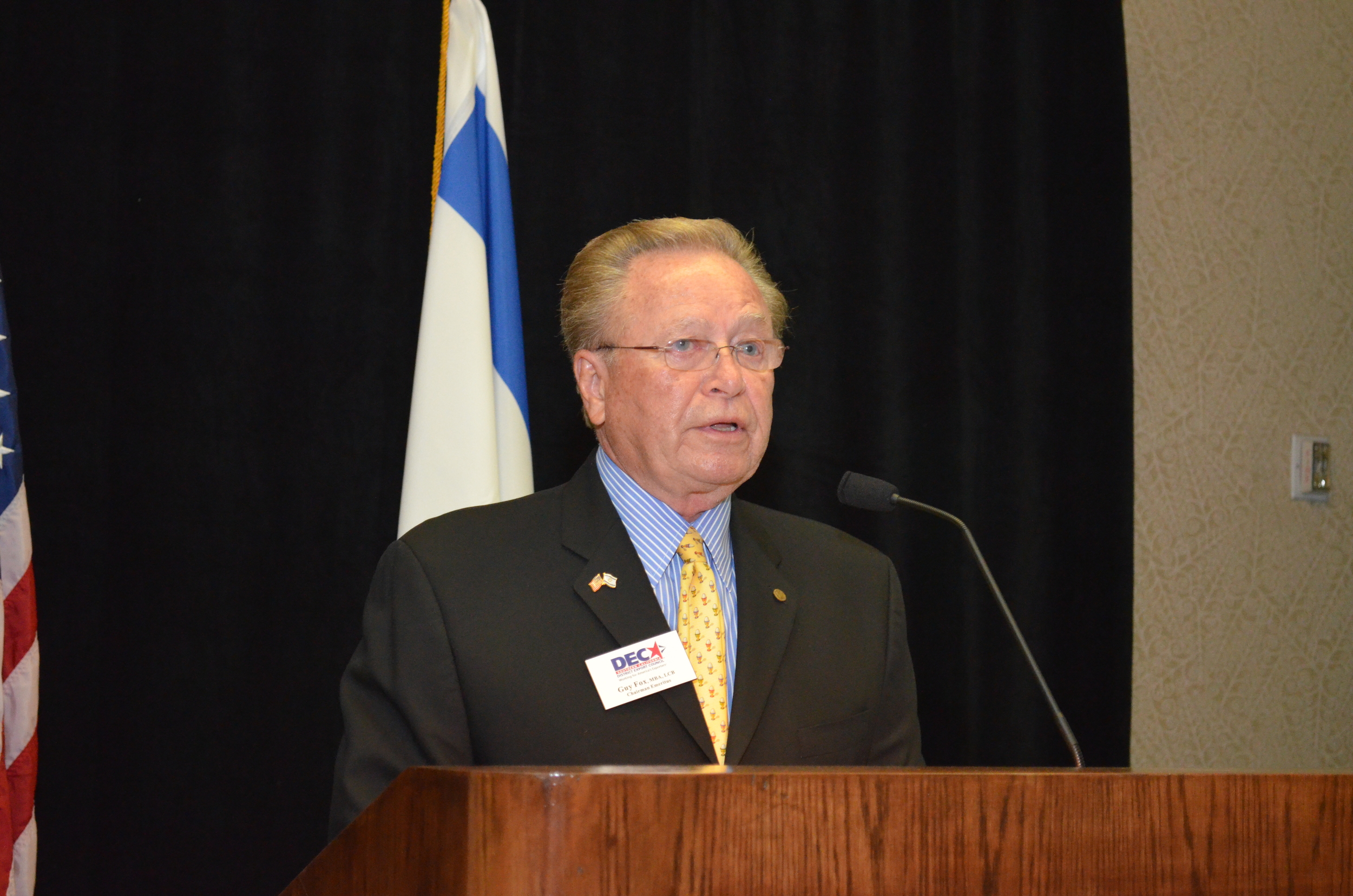 Guy Fox as MC for Israel FTA event