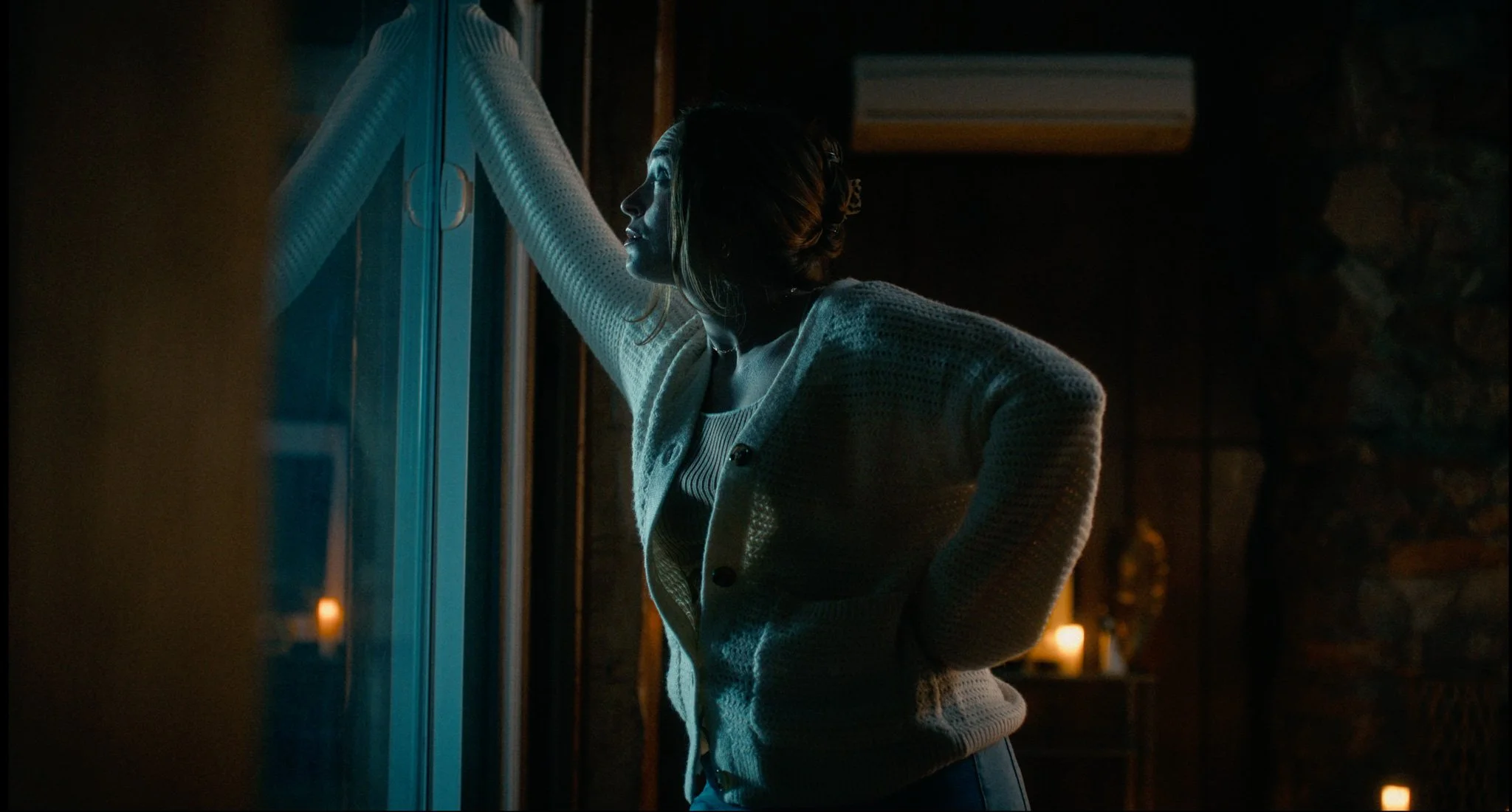 Meghan Leathers as Casey in Conflicting ReportsMeghan Leathers as Casey and Noel Fisher as Michael in Conflicting Reports