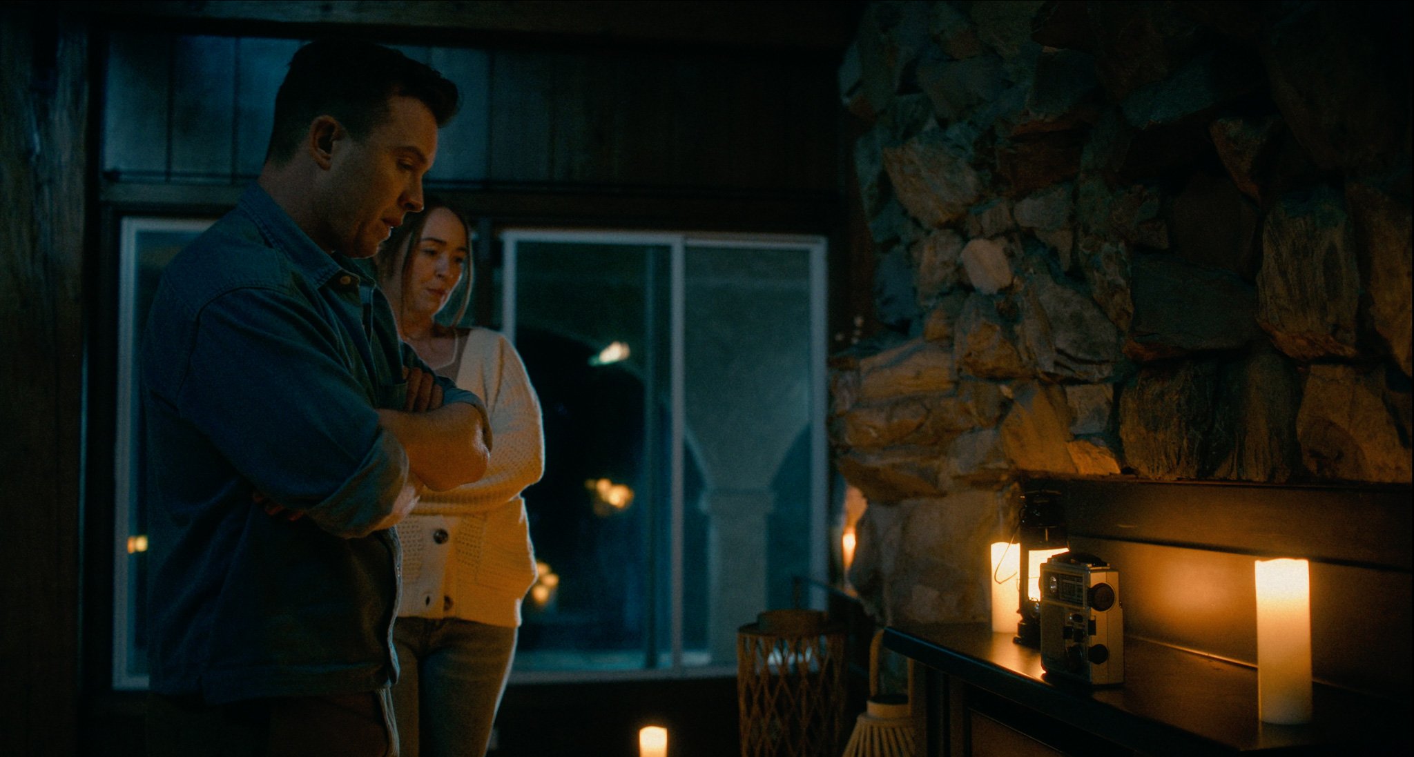 Meghan Leathers as Casey and Noel Fisher as Michael in Conflicting Reports