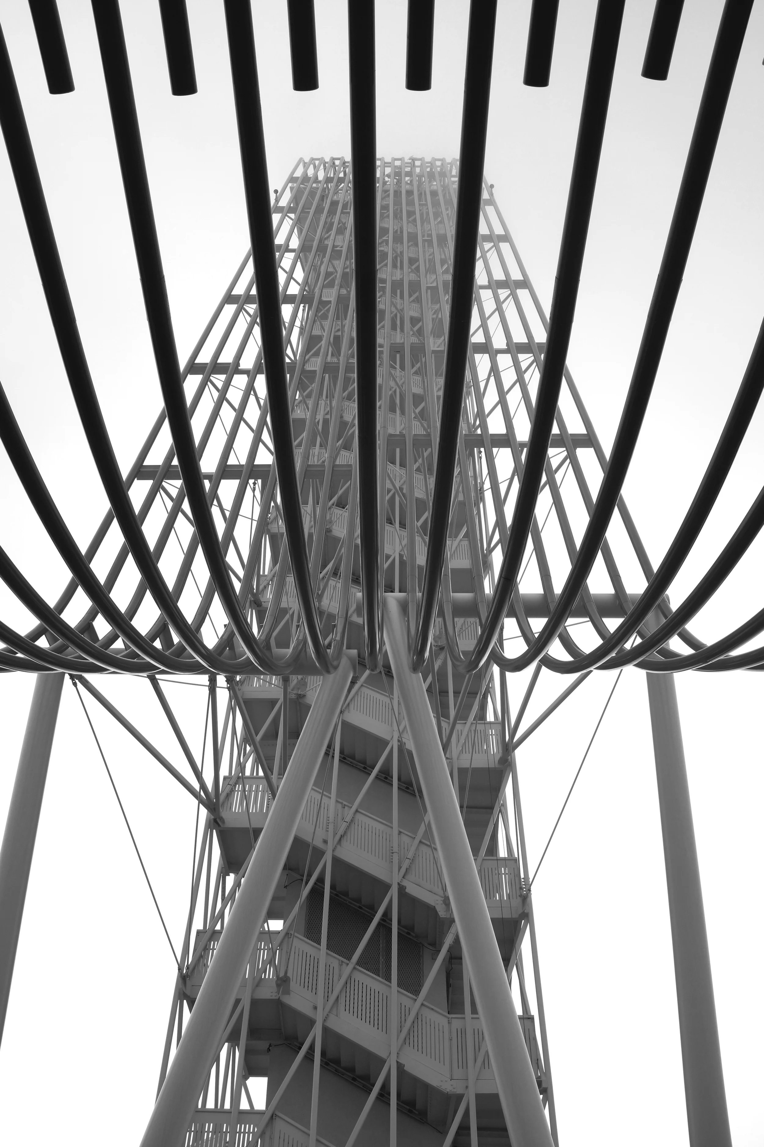 COTA Tower in morning haze / fog
