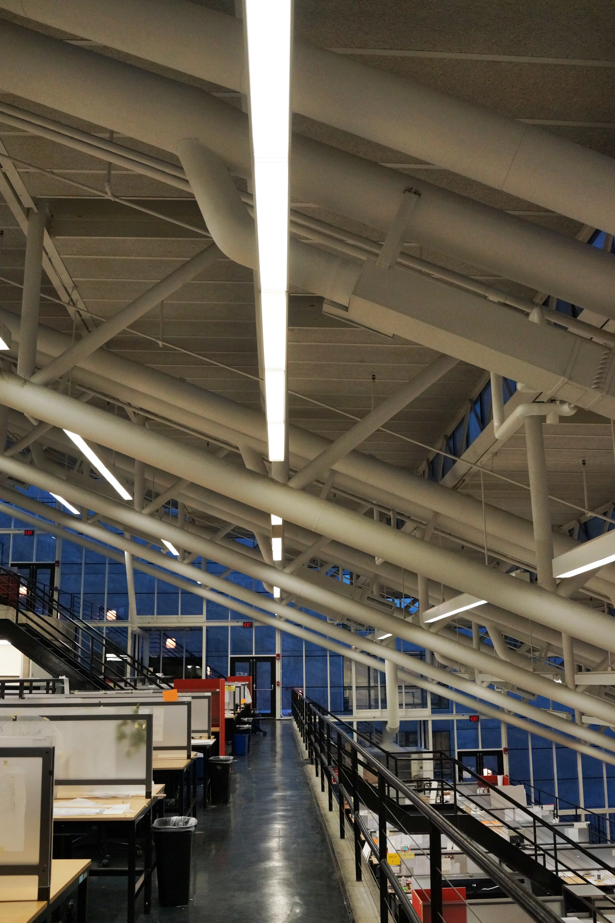 Lovely visual cross directionality that is built into the space. 