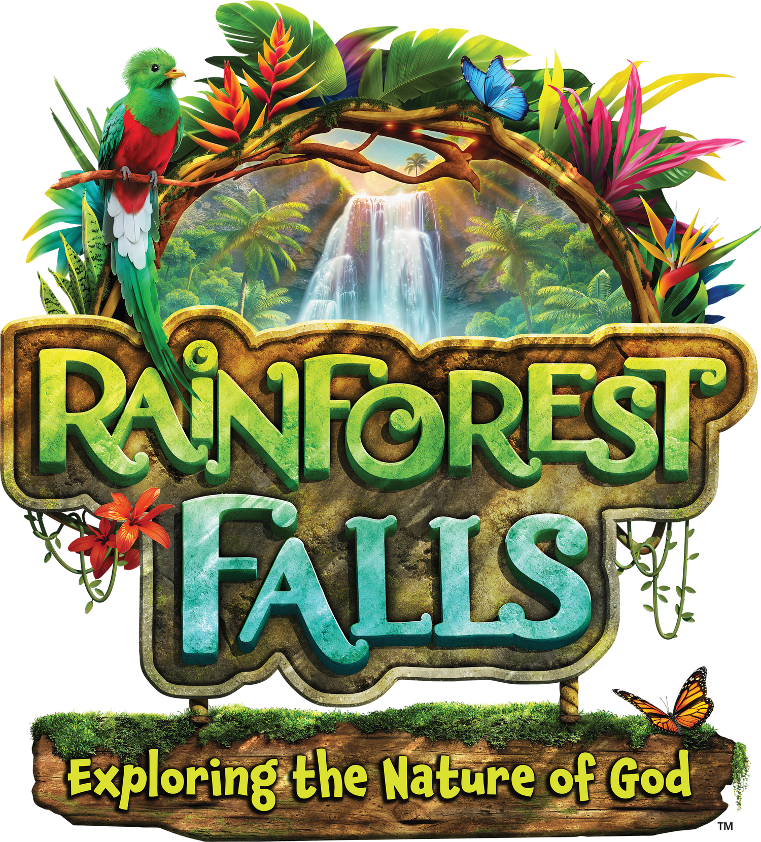 VBS 2026 Rainforest Falls logo