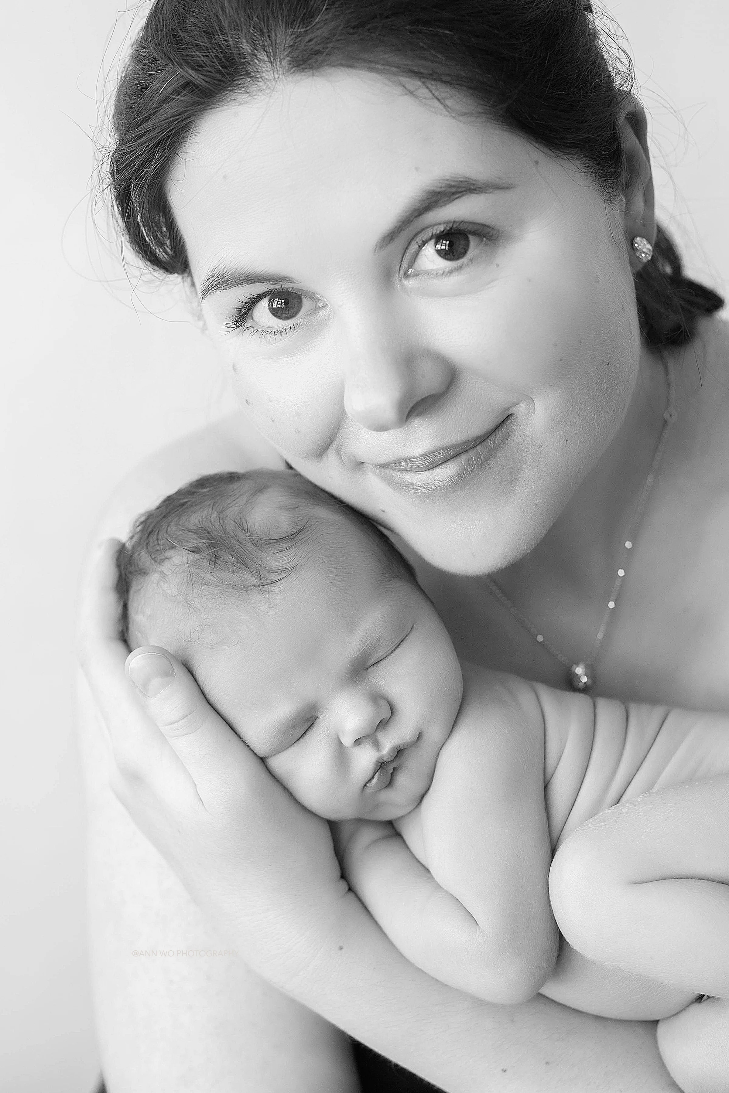 skin-to-skin with mother - newborn baby photography