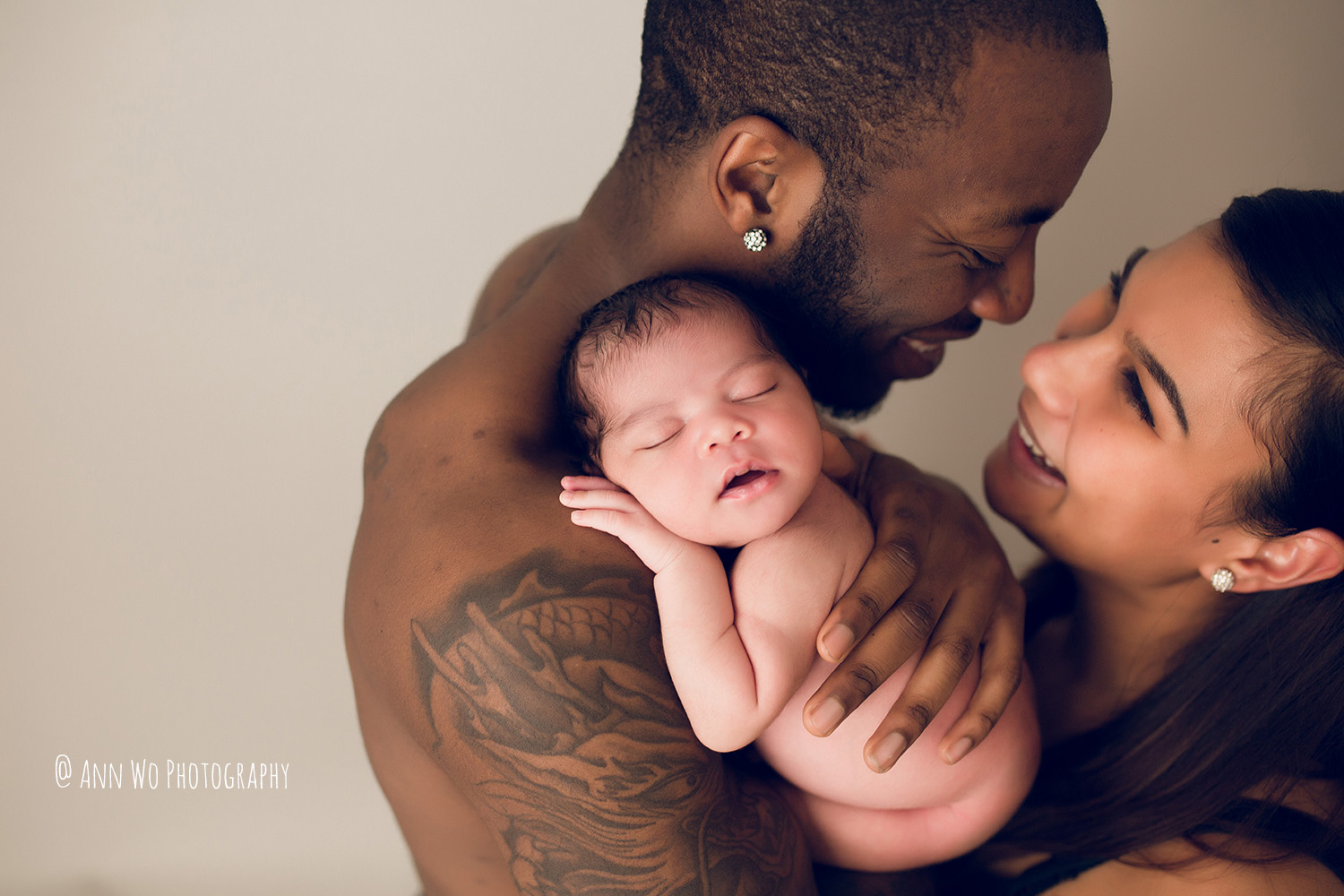 newborn photography skin-to-skin happy parents ann wo london uk