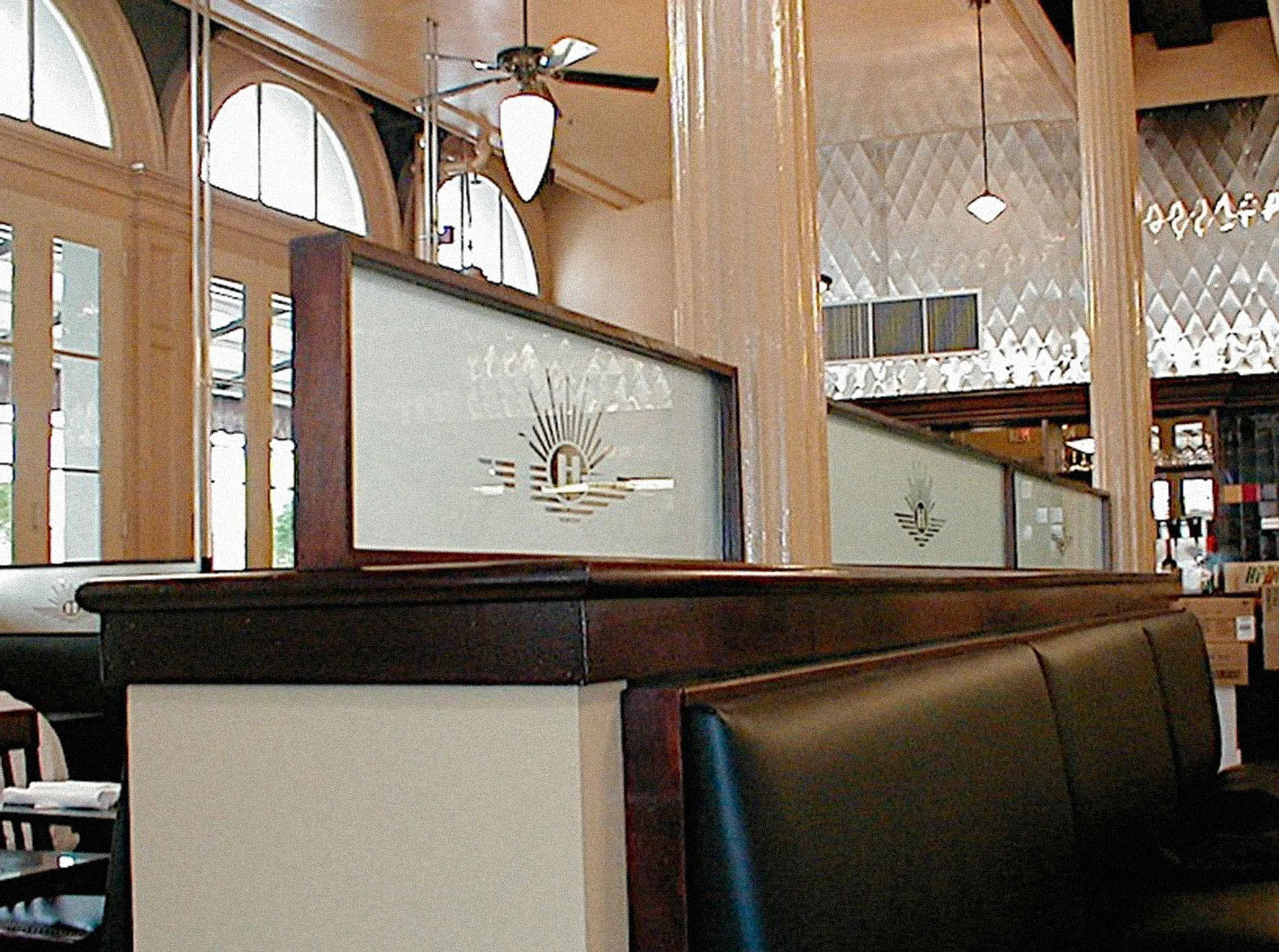 Huey's etched glass