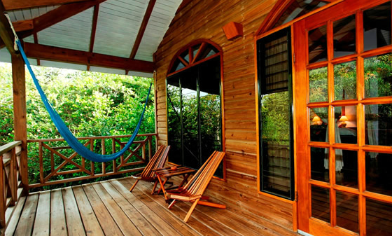 The porch of the treehouse