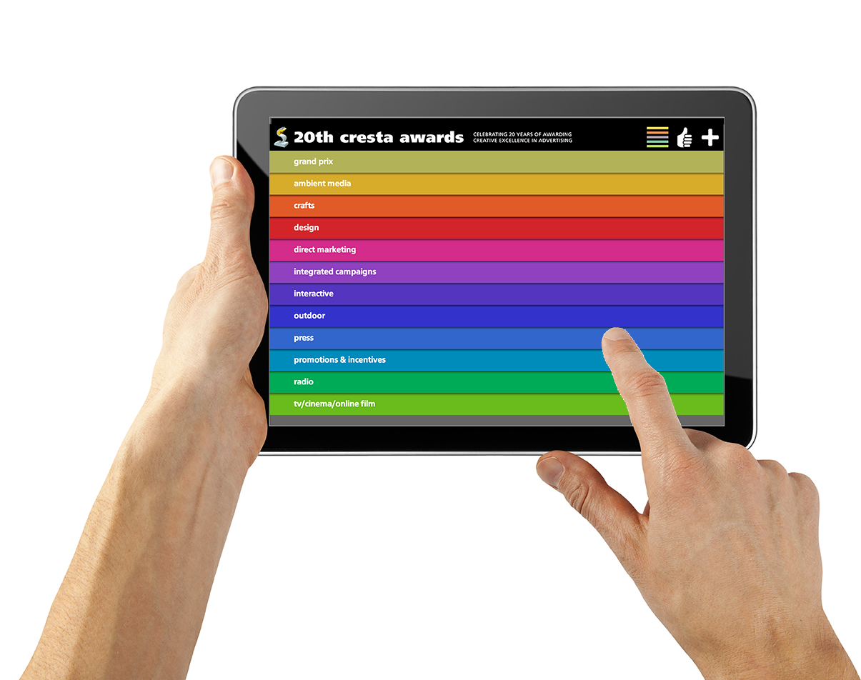 Cresta International Advertising Awards – mobile web app