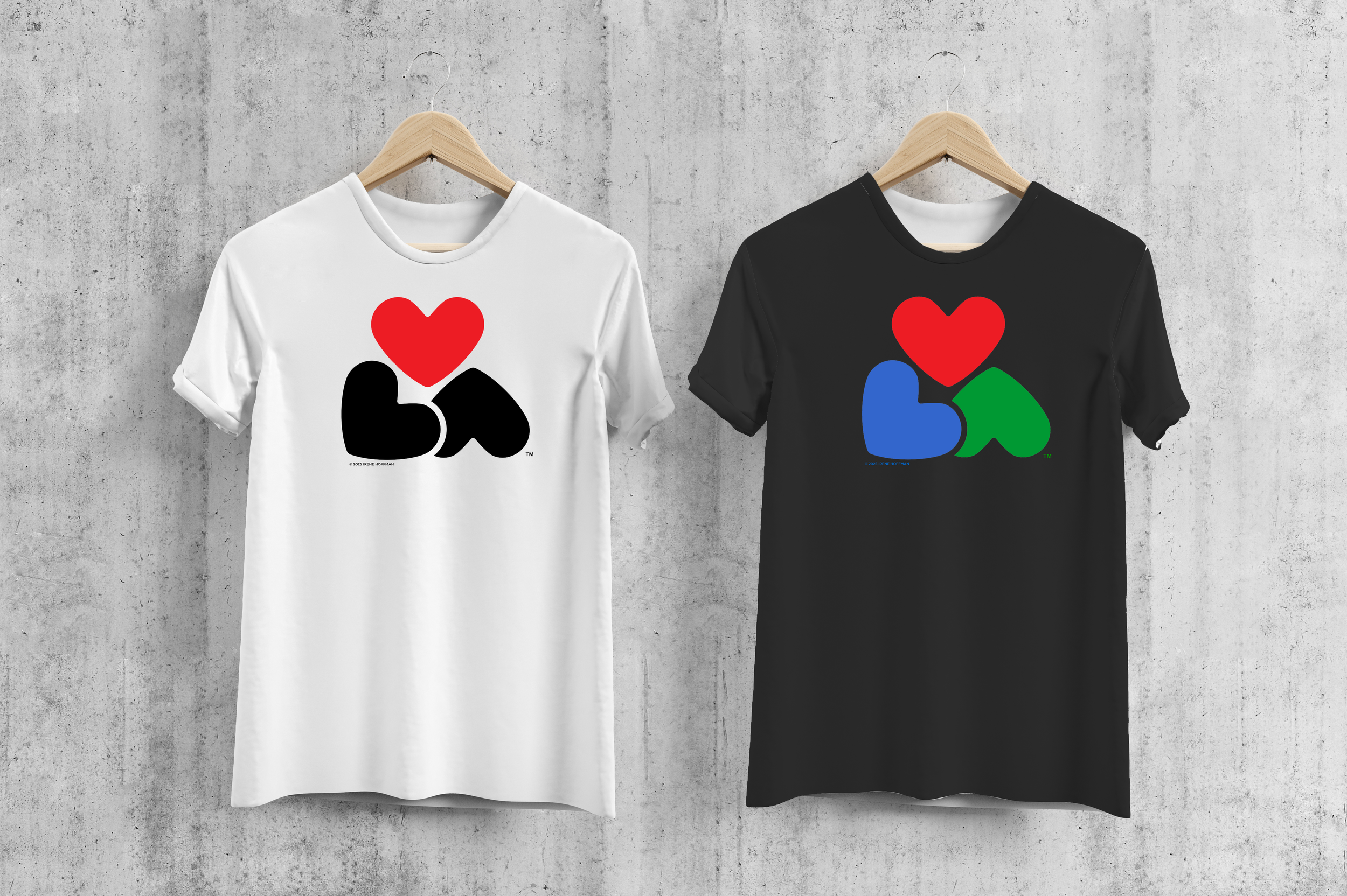 [HEART] LA on t-shirts