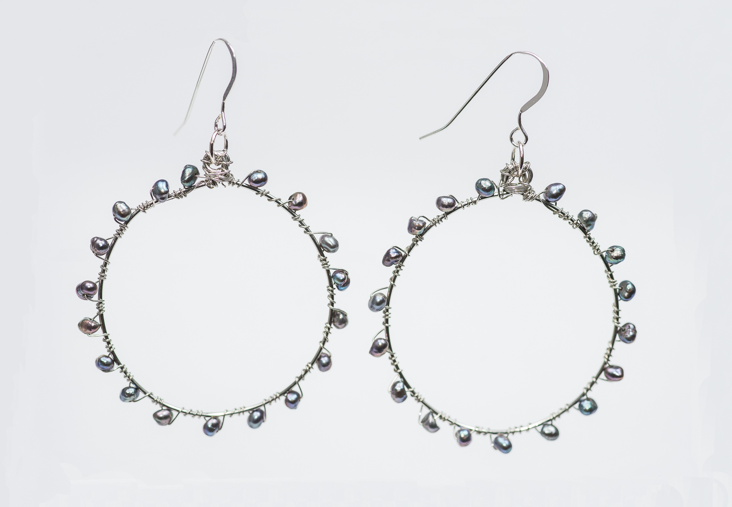Pearl Hoop Earrings